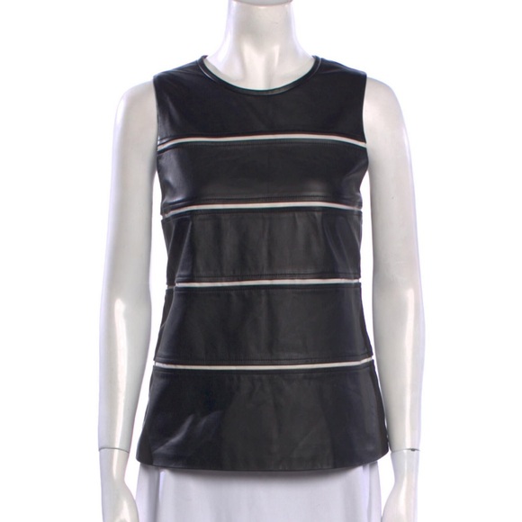 Theory Tops - Theory Lamb Leather Top